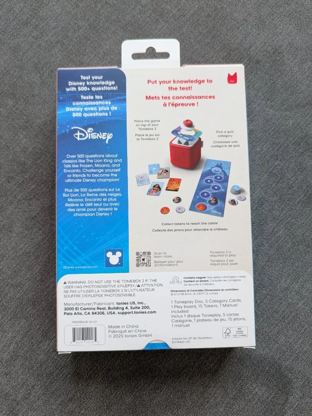 tonies Tonieplay Disney: Quiz Kingdom Trivia Game